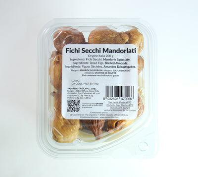 Fichi Secchi di Calabria cotti al Forno e Mandorlati g.200