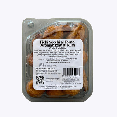 Fichi Secchi di Calabria Aromatizzati al Rum g.200