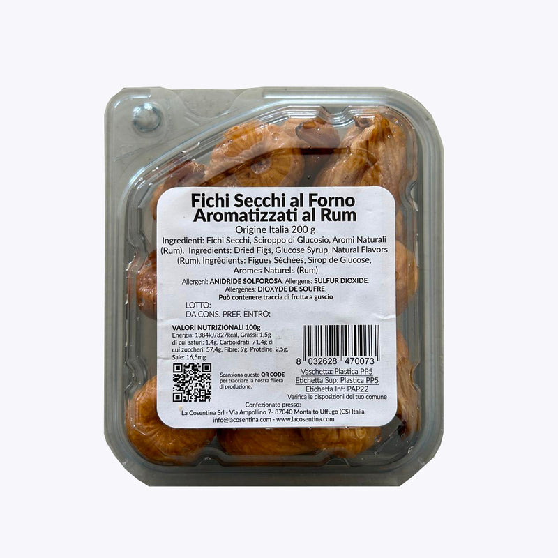 Fichi Secchi di Calabria Aromatizzati al Rum g.200