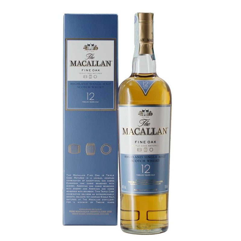 The Macallan 12 Y.O. Fine Oak Whisky - Bottega La Cosentina