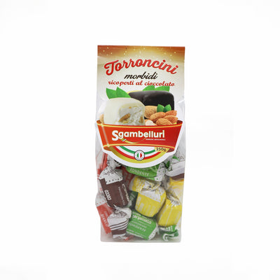 Torroncini Morbidi ricoperti di Cioccolato Fondente Sgambelluri - Bottega La Cosentina